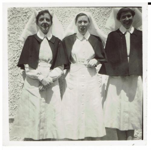 NDSN, 1955 approx. Tutor Sisters, Peg Donohoe, Annie Sorbie, Dawn Harris